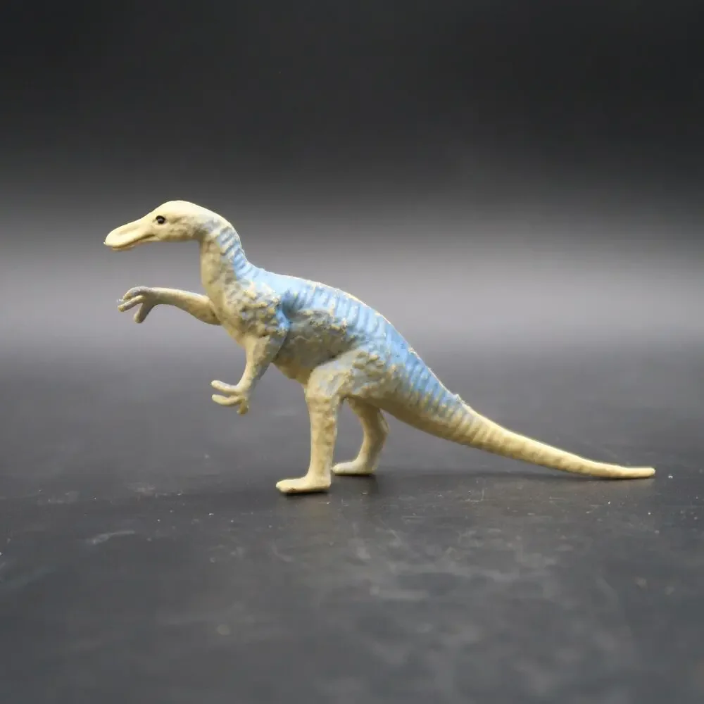 Dinosaur Toys Set of 6 Plastic Rubber Velociraptor Brontosaurus Chinasaur Vtg